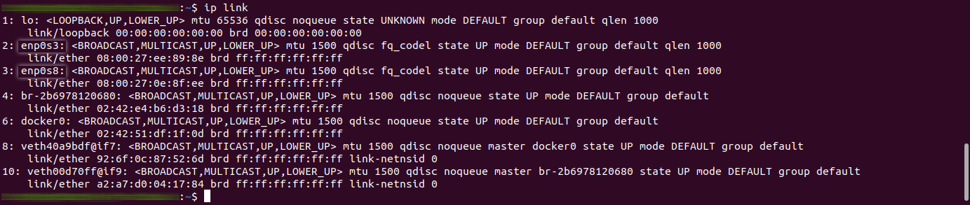 ip link command