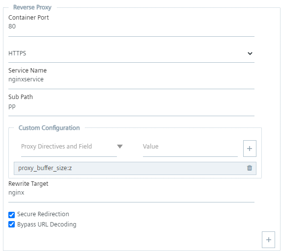 reverse proxy ui