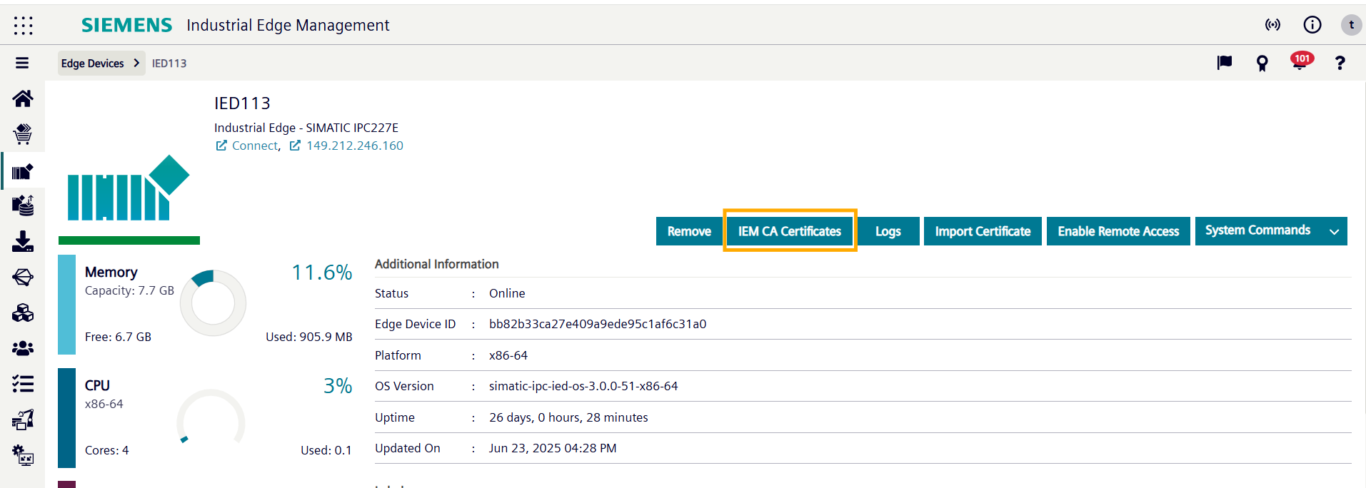 Download IEM CA Certificates