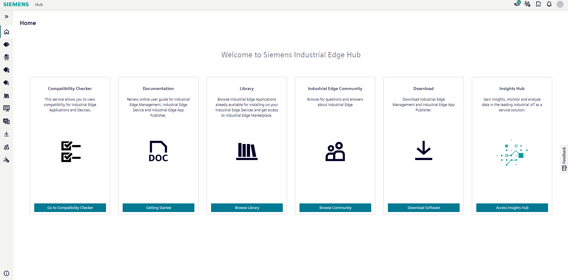 home page