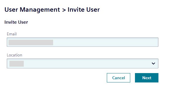 invite user