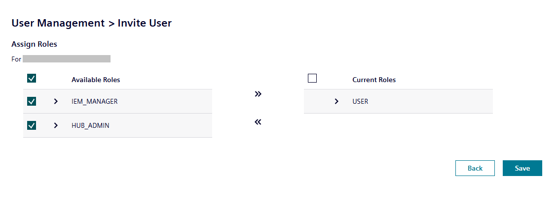 selected roles