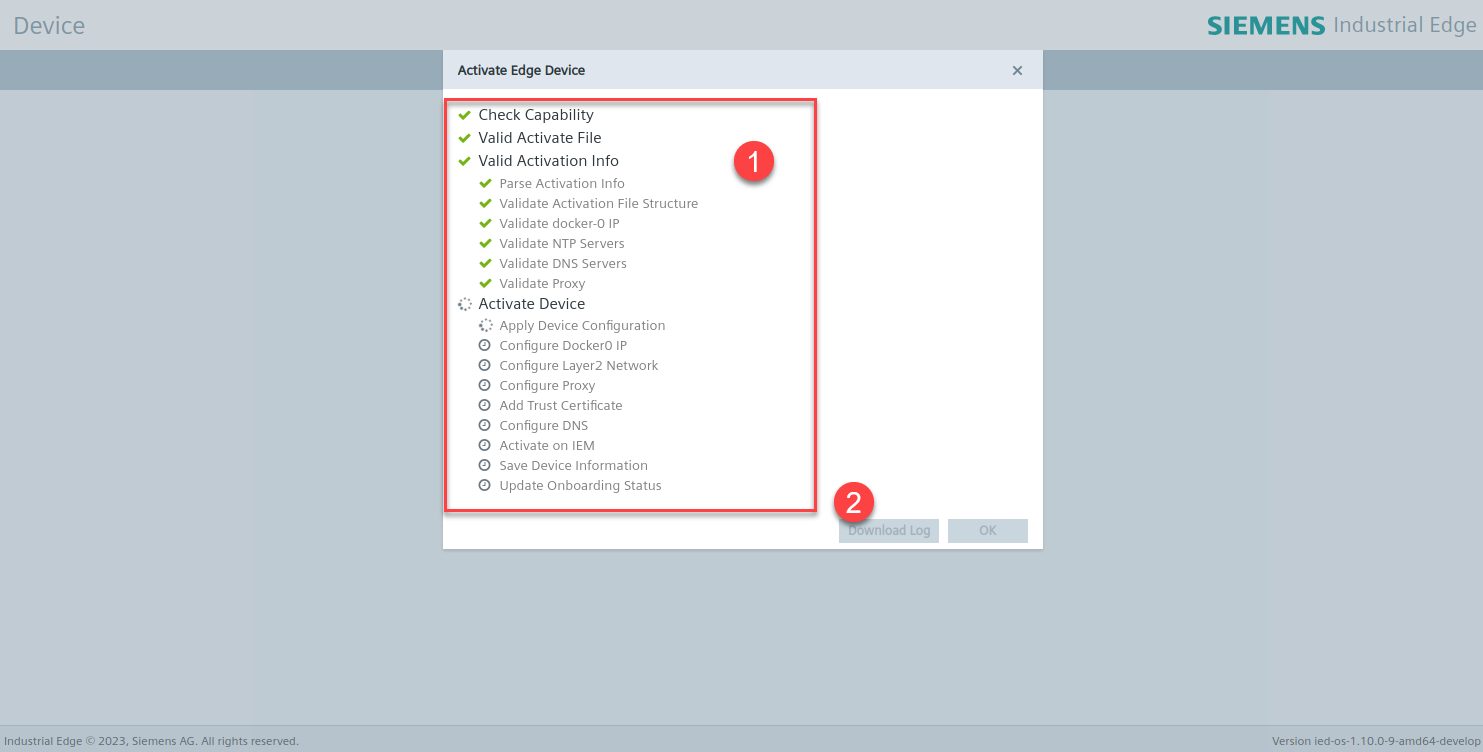 activation steps