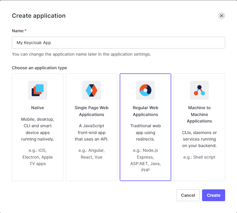 application name