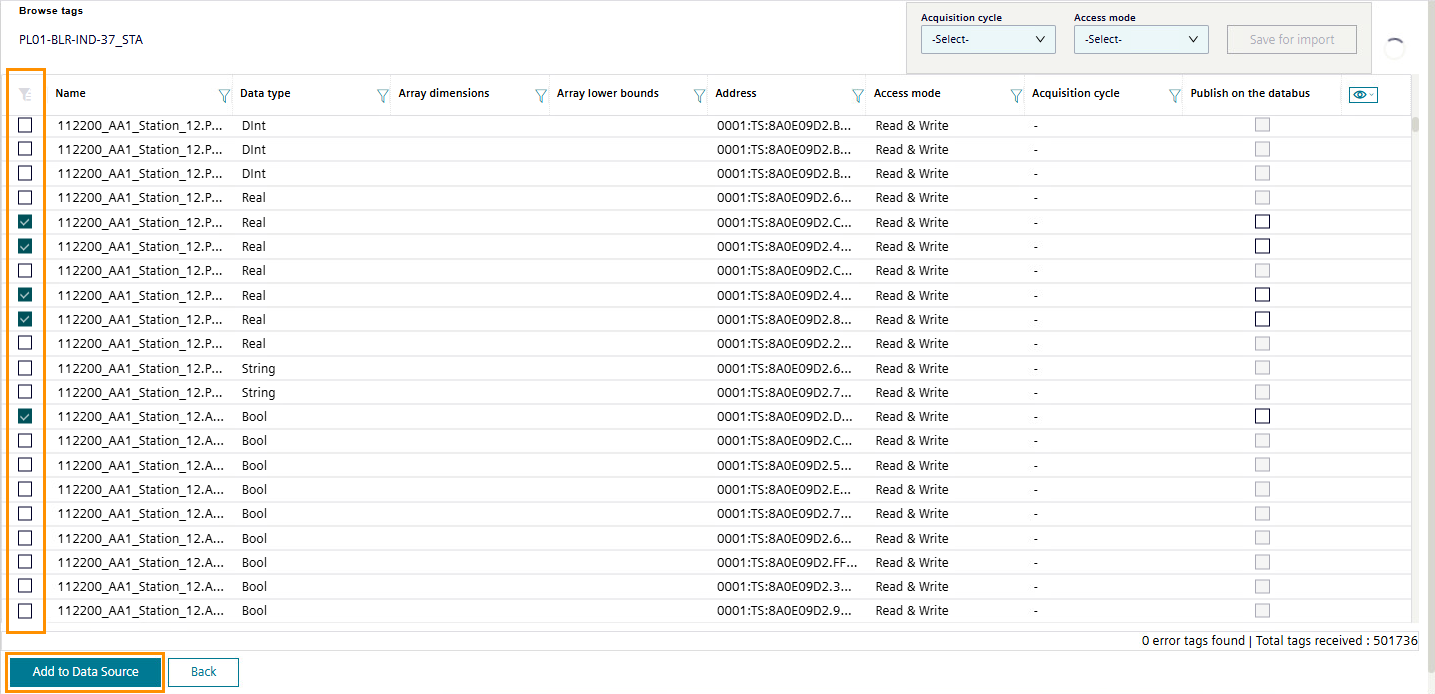 Click "Add to Data Source".